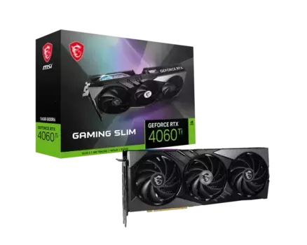 Видеокарта MSI GeForce RTX 4060 Ti Gaming Slim 16G