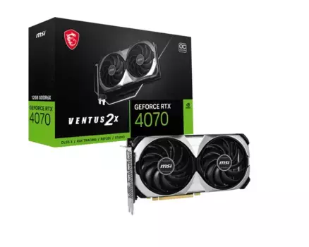 Видеокарта MSI GeForce RTX 4070 Ventus 2X E 12GB