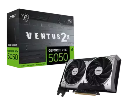 Видеокарта MSI GeForce RTX 5050 8G Ventus 2X OC
