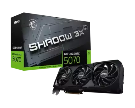Видеокарта MSI GeForce RTX 5070 12G Shadow 3X OC