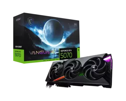 Видеокарта MSI GeForce RTX 5070 12G Vanguard SOC