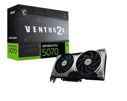 Видеокарта MSI GeForce RTX 5070 12G Ventus 2X