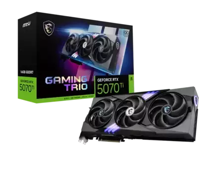 Видеокарта MSI GeForce RTX 5070 Ti 16G Gaming Trio OC