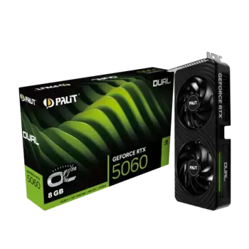 Видеокарта PALIT GeForce RTX 5060 Dual OC 8Gb (NE75060S19P1-GB2063D)