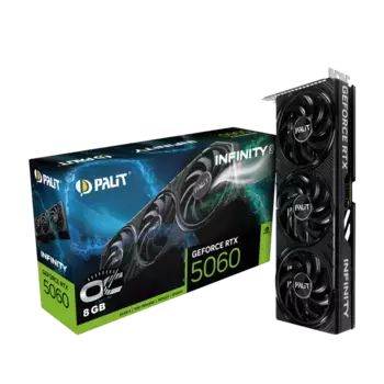 Видеокарта PALIT GeForce RTX 5060 Infinity 3 OC 8Gb (NE75060T19P1-GB2063S)