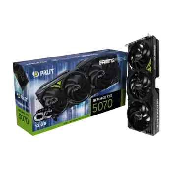 Видеокарта PALIT GeForce RTX 5070 GamingPro-S OC 12Gb (NE75070T19K9-GB2050U)