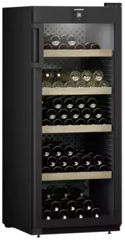 Винный шкаф LIEBHERR WPbl 4601-20 001, дверь со стеклопакетом
