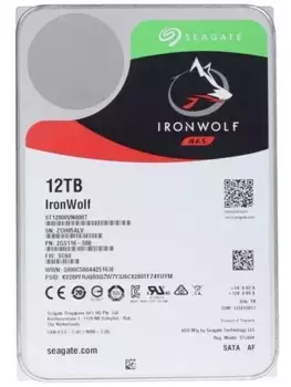 Внутренний HDD диск SEAGATE IronWolf 12TB, SATA3, 3.5" (ST12000VN0007)