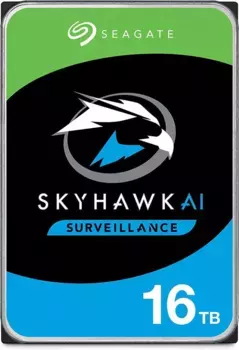 Внутренний HDD диск SEAGATE SkyHawk AI Surveillance 16Tb, SATA3, 3.5" (ST16000VE002)