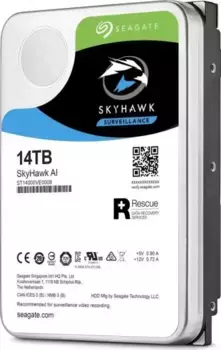 Внутренний HDD диск SEAGATE SkyHawk Surveillance 14Tb SATA3, 3.5" (ST14000VE0008)