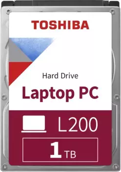 Внутренний HDD диск TOSHIBA L200 Slim 1TB, SATA3, 2.5" (HDWL110UZSVA)