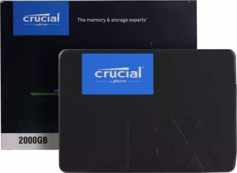 Внутренний SSD диск CRUCIAL BX500 2TB, SATA3, 2.5" (CT2000BX500SSD1)