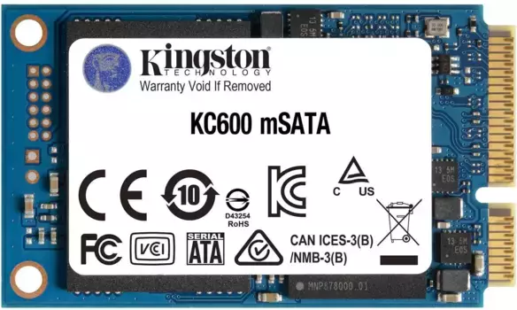 Внутренний SSD диск KINGSTON KC600 512GB, mSATA (SKC600MS/512G)