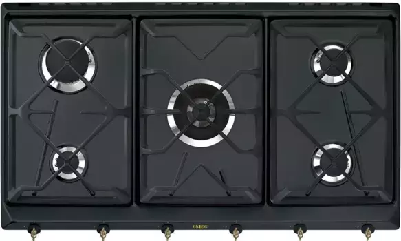 Встраиваемая газовая панель SMEG SRV896AOGH