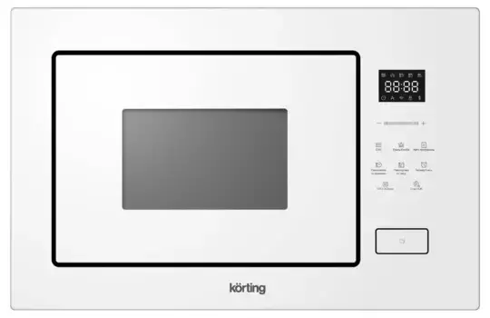 Встраиваемая микроволновая печь KORTING KMI 827 GW, белое стекло