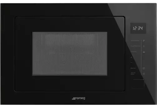 Встраиваемая микроволновая печь SMEG FMI025B3, черный
