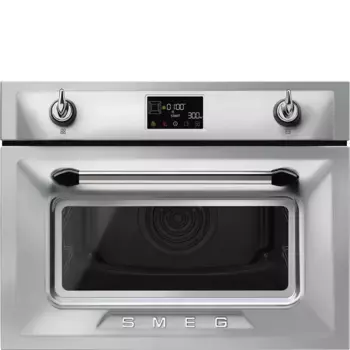 Встраиваемый духовой шкаф SMEG SO4902M1X, СВЧ