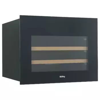 Встраиваемый винный шкаф KORTING KFW 501 SL GXN, черная нержавеющая сталь