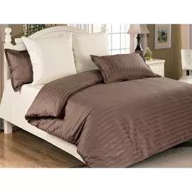 Комплект постельного белья Орматек Страйп-сатин Hot Chocolate