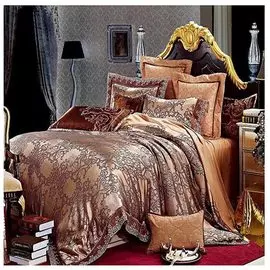 Комплект постельного белья жаккард с вышивкой H017