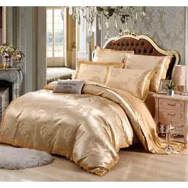 Комплект постельного белья жаккард с вышивкой H045