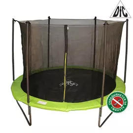 Батут DFC JUMP 8 ft складной, c сеткой apple green