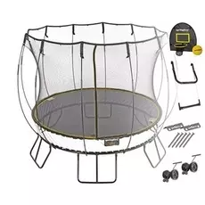 Батут круглый Springfree R79 SHAW с лестницей, корзиной для мяча, фиксаторами и колесиками