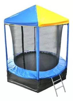 Батут Optifit Like Blue 6ft с сине-желтой крышей