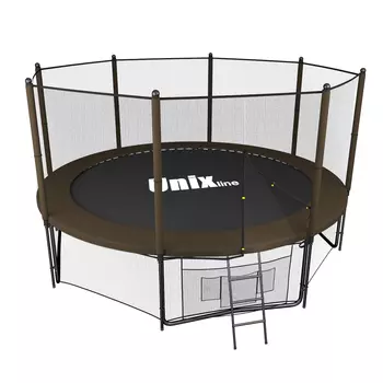 Батут UNIX line 10 ft Black&amp;Brown (outside)