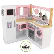 Большая детская кухня из дерева для девочек KidKraft Изысканный уголок