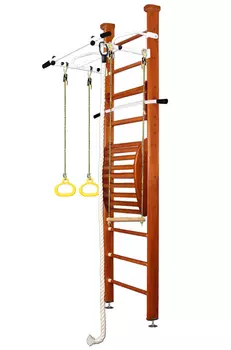 Шведская стенка Kampfer Helena Maxi Ceiling (жемчужный, вишневый, шоколадный, ореховый, натуральный, без покрытия) стандарт