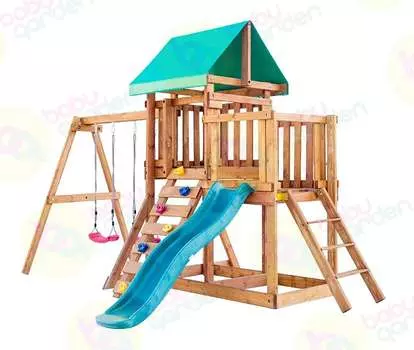 Игровая площадка Babygarden с балконом, скалолазкой и горкой 1.8м