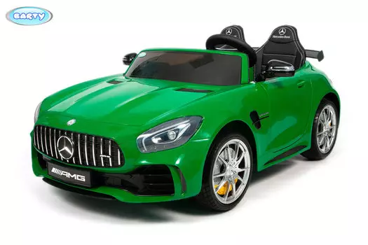 Электромобиль BARTY Mercedes-Benz AMG GT R двухместный зеленый