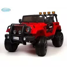 Электромобиль Jeep Wrangler Barty Т555МР полный привод (4х4) красный