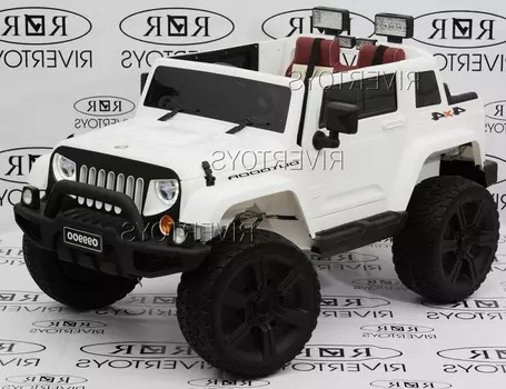 Электромобиль RiverToys JEEP O999OO 4*4 White