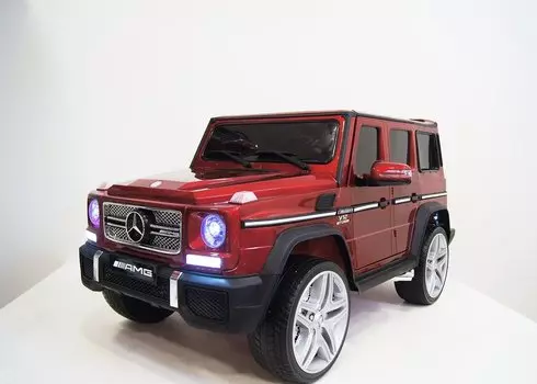 Электромобиль RiverToys Mercedes-Benz G65 AMG вишневый глянец