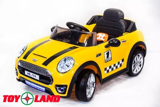 Электромобиль ToyLand Mini Cooper HL 198 желтый