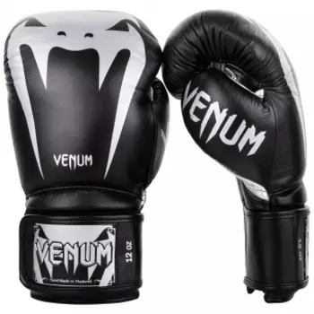 Перчатки боксерские Venum Giant 3.0 Black/Silver Nappa Leather