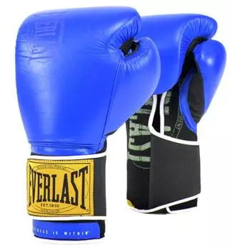 Перчатки тренировочные Everlast 1910 Classic 14oz син