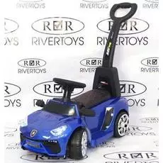 Толокар RiverToys Lamborghini E999EE BLUE-GLANEC