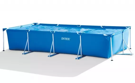 Бассейн каркасный INTEX RECTANGULAR FRAME POOL SET 450х220х84см 28274NP