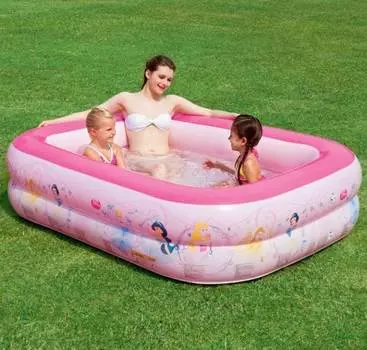 Бассейн надувной семейный Disney Princess 201х150х51, 91056