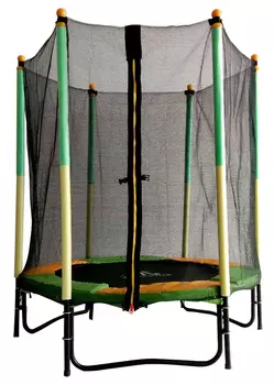 Батут DFC JUMP KIDS 55" зелено-желтый