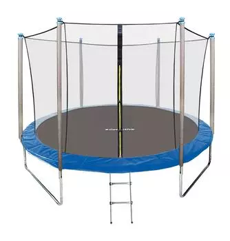 Батут GetActive Jump 10FT Inside синий с нижней сеткой и чехлом