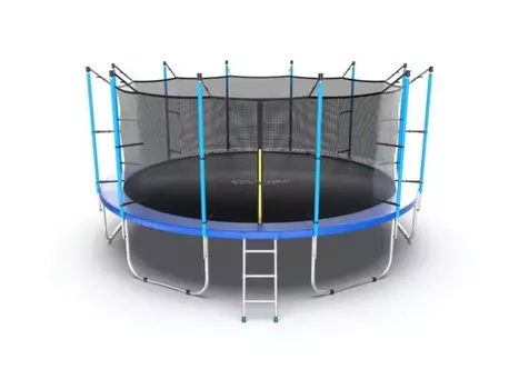 Батут с внутренней сеткой и лестницей EVO JUMP Internal 16ft (Blue)