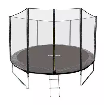 Батут складной GetActive Jump 10FT Outside черный с нижней сеткой и чехлом