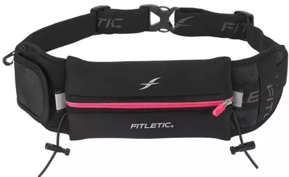 Беговая сумка на пояс FITLETIC Ultimate II (розовая молния)
