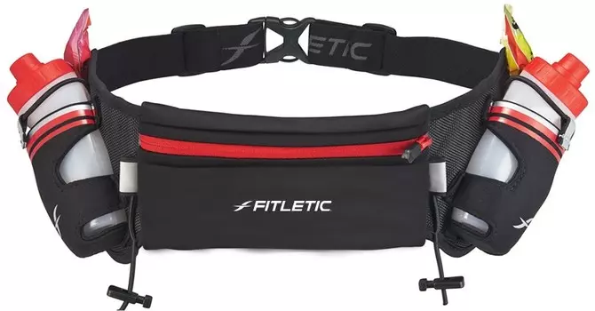 Беговая сумка с флягами FITLETIC Hydra 16 красный