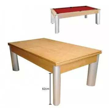 Бильярдный стол для пула Weekend «Toledo» 7 ф (дуб) со столешницей, в комплекте аксессуары, плита 19mm 1 pc + сукно