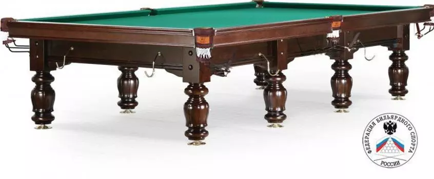 Бильярдный стол для русского бильярда Weekend «Classic II» 12 ф (черный орех)